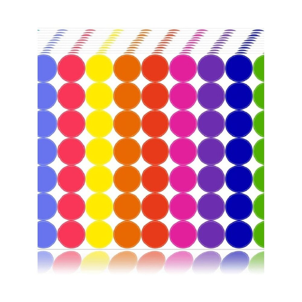 1400 PCS Colored Dot Stickers Round Color Coding Labels Classroom Must Haves